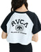 RVCA レディース TAOS CROPPED RAGLAN ST Tシャツ 【2025年夏モデル】 WHT / L