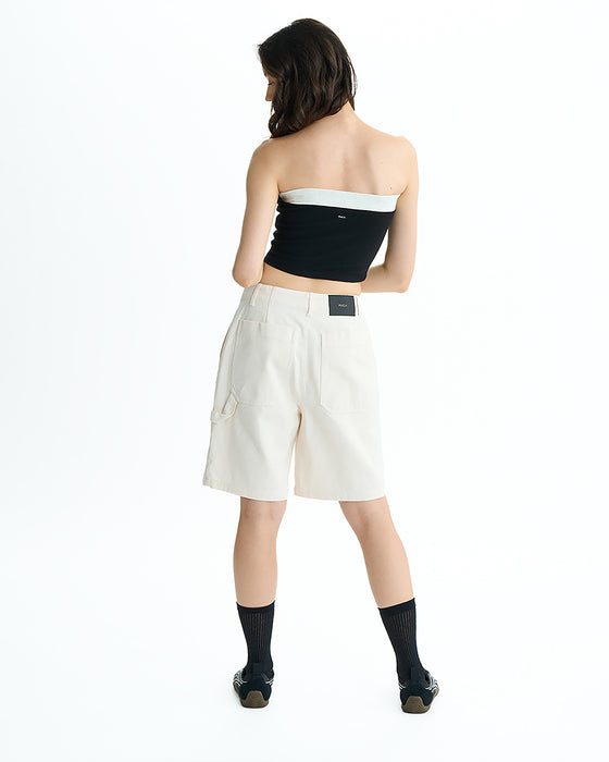 RVCA レディース MINI RVCA RIBBED TUBETOP タンクトップ 【2025年夏モデル】 BLK / L