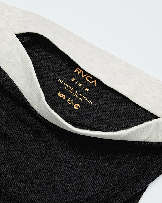 RVCA レディース MINI RVCA RIBBED TUBETOP タンクトップ 【2025年夏モデル】 BLK / L