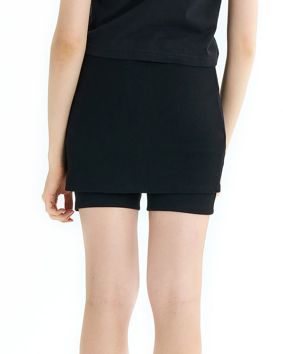 RVCA レディース RIB SKORT ショートパンツ 【2025年夏モデル】 BLK / L