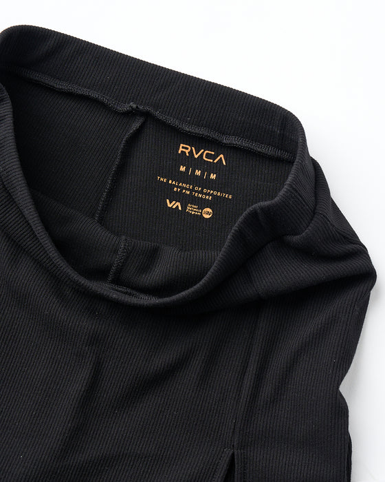 RVCA レディース RIB SKORT ショートパンツ 【2025年夏モデル】 BLK / L