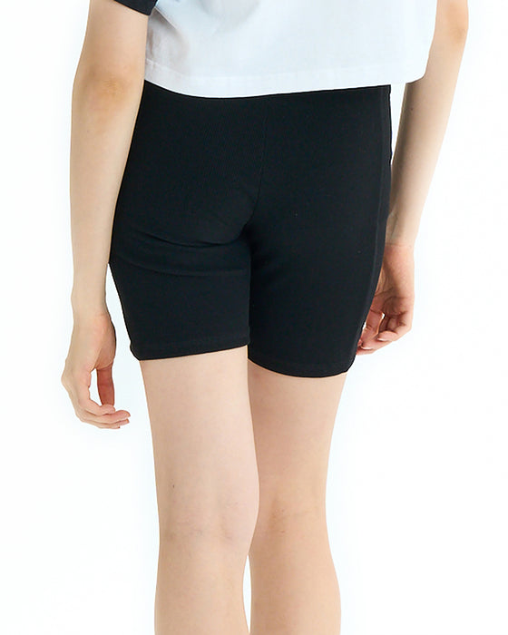 RVCA レディース RIBBED BIKE SHORTS ショートパンツ 【2025年夏モデル】 BLK / L