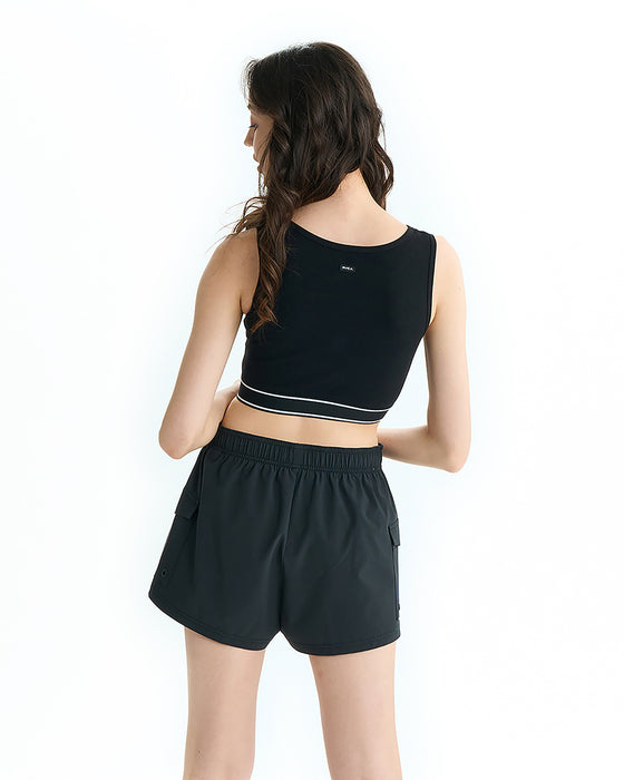 RVCA レディース RIBBED BRATOP ブラトップ 【2025年夏モデル】 BLK / L
