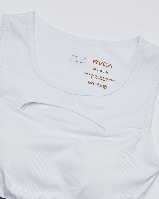 RVCA レディース RIBBED BRATOP ブラトップ 【2025年夏モデル】 WHT / L