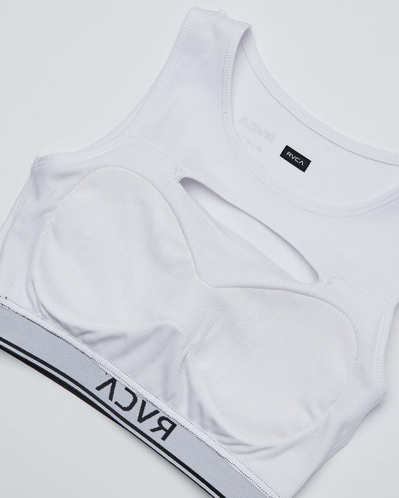 RVCA レディース RIBBED BRATOP ブラトップ 【2025年夏モデル】 WHT / L