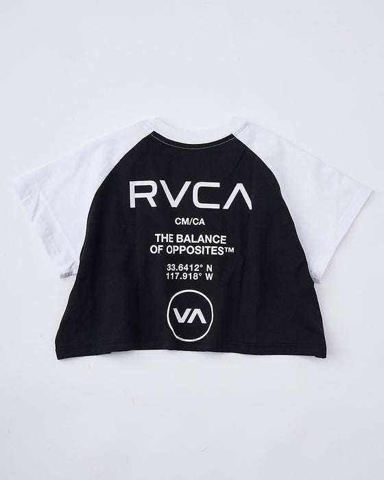 【OUTLET】RVCA レディース SUVENIER CROPPED RAGLAN ST Tシャツ 【2025年夏モデル】