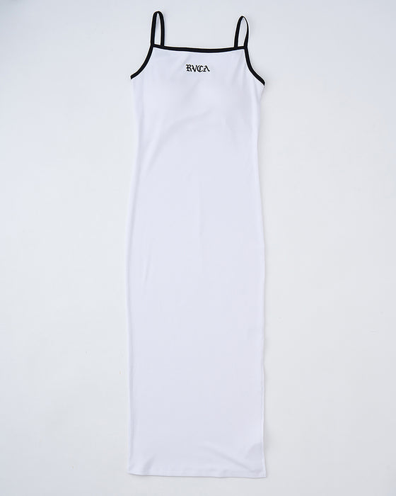 【OUTLET】RVCA レディース OLD ENGLISH TANK DRESS ワンピース 【2025年夏モデル】