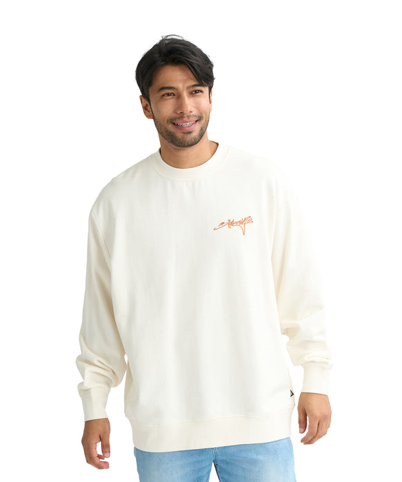 BILLABONG メンズ SCRIPT トレーナー 【2026年春夏モデル】 CRM / XL