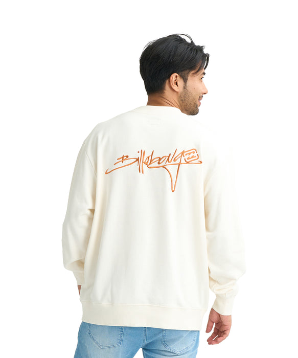 BILLABONG メンズ SCRIPT トレーナー 【2026年春夏モデル】 CRM / XL
