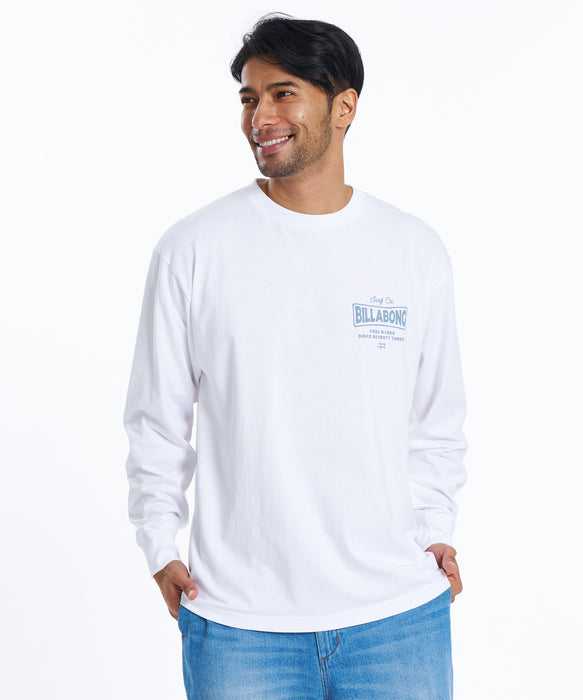 BILLABONG メンズ BEACH SIGN ロンT 【2026年春夏モデル】 WHT / XL