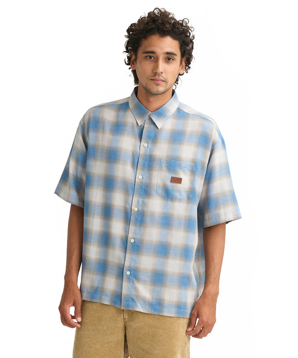 BILLABONG メンズ GARAGE SHIRTS 半袖シャツ 【2026年春夏モデル】 BLU / XL