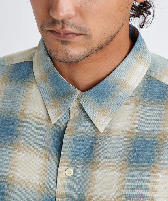 BILLABONG メンズ GARAGE SHIRTS 半袖シャツ 【2026年春夏モデル】 BLU / XL