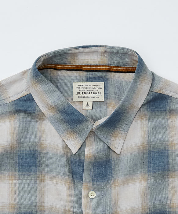 BILLABONG メンズ GARAGE SHIRTS 半袖シャツ 【2026年春夏モデル】 BLU / XL