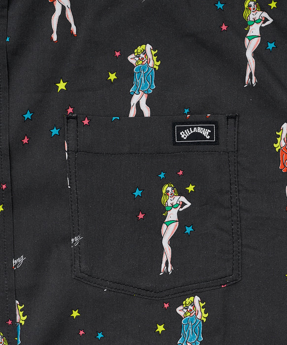 BILLABONG メンズ 【BILLABONG GALLERY -MEGUMU-】PIN UP GIRL 半袖シャツ 【2026年春夏モデル】