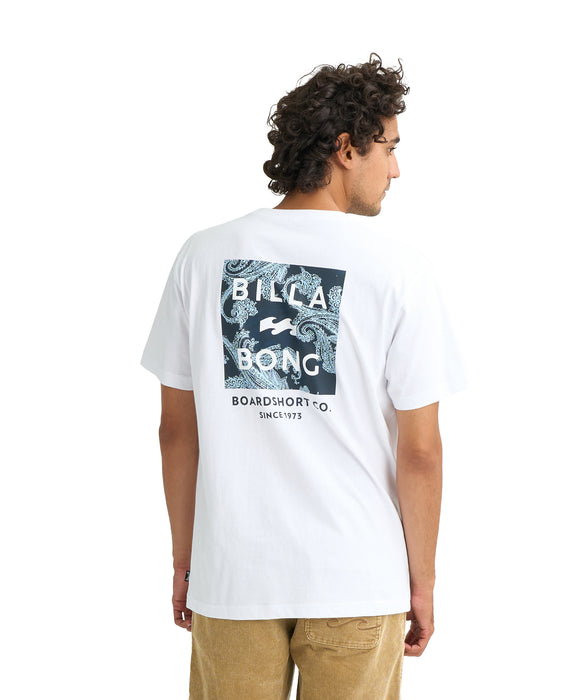 BILLABONG メンズ SQUARE Tシャツ 【2026年春夏モデル】 WHT / XL
