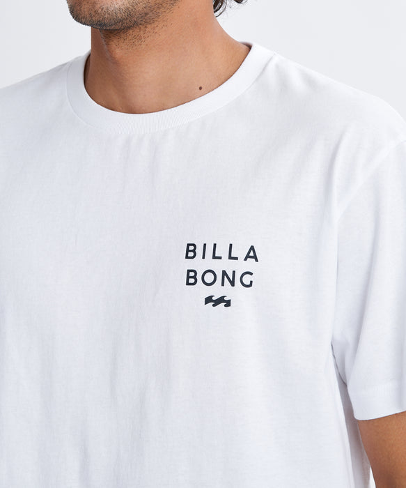 BILLABONG メンズ SQUARE Tシャツ 【2026年春夏モデル】 WHT / XL