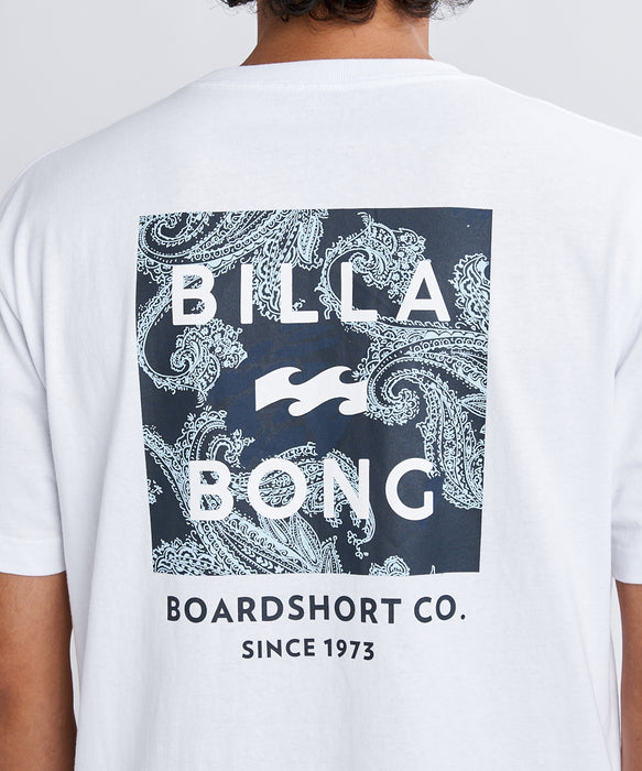BILLABONG メンズ SQUARE Tシャツ 【2026年春夏モデル】 WHT / XL