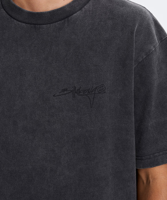 BILLABONG メンズ SCRIPT LOGO Tシャツ 【2026年春夏モデル】 BWH / XL