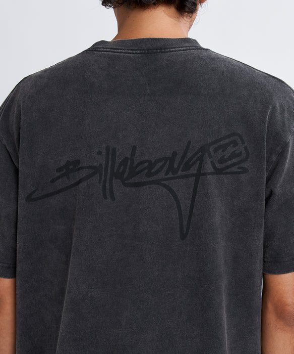 BILLABONG メンズ SCRIPT LOGO Tシャツ 【2026年春夏モデル】 BWH / XL