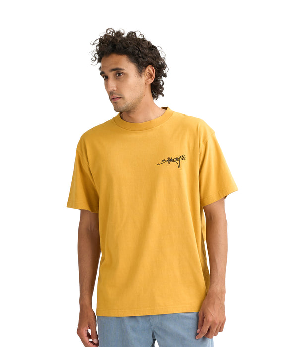 BILLABONG メンズ SCRIPT LOGO Tシャツ 【2026年春夏モデル】 HNY / XL