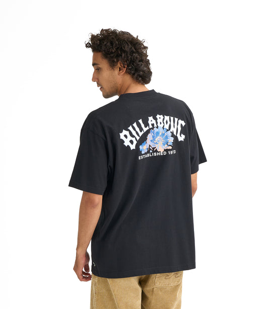 BILLABONG メンズ THEME ARCH Tシャツ 【2026年春夏モデル】 BLK / XL