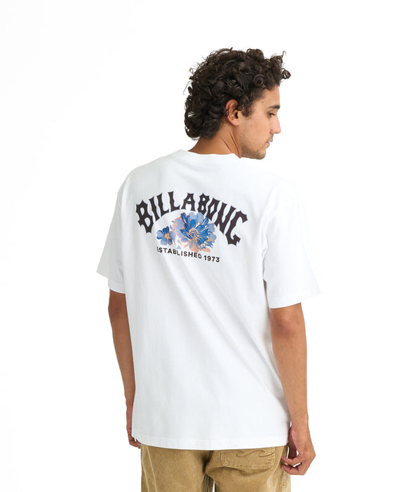 BILLABONG メンズ THEME ARCH Tシャツ 【2026年春夏モデル】 WHT / XL