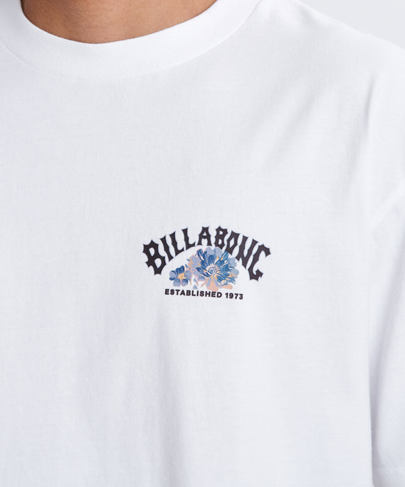 BILLABONG メンズ THEME ARCH Tシャツ 【2026年春夏モデル】 WHT / XL