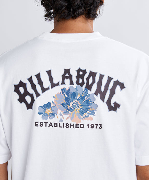 BILLABONG メンズ THEME ARCH Tシャツ 【2026年春夏モデル】 WHT / XL