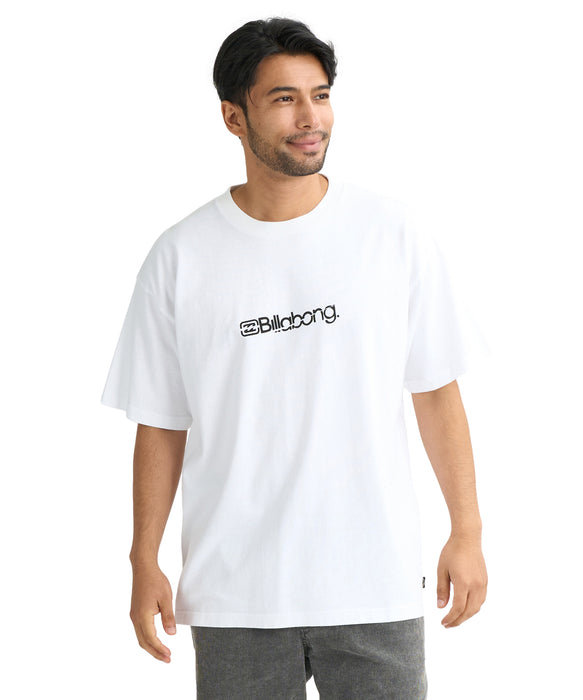 BILLABONG メンズ SLICE LOGO Tシャツ 【2026年春夏モデル】 WHT / XL