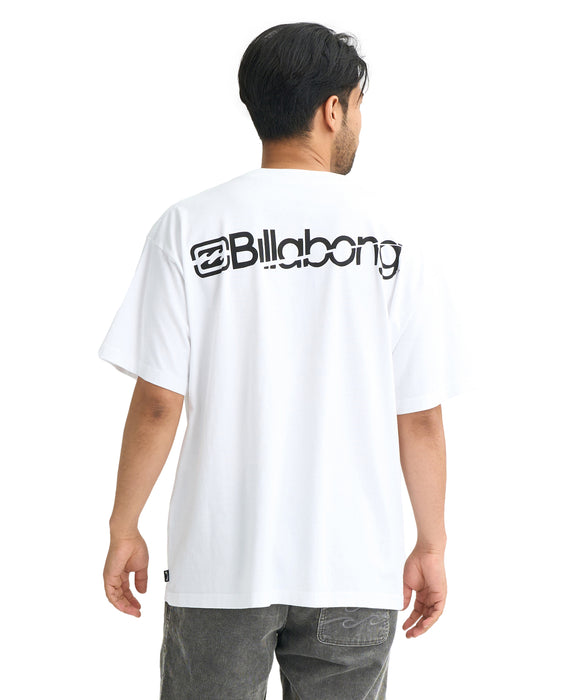 BILLABONG メンズ SLICE LOGO Tシャツ 【2026年春夏モデル】 WHT / XL
