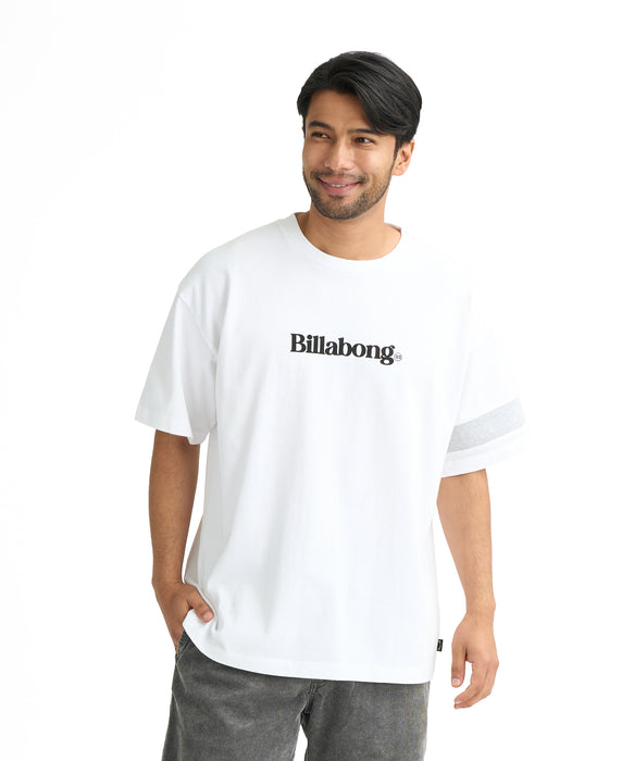 BILLABONG メンズ TITLE LINE Tシャツ 【2026年春夏モデル】 WHT / L