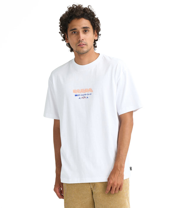 BILLABONG メンズ DESTINATION TOKYO Tシャツ 【2026年春夏モデル】 WHT / L