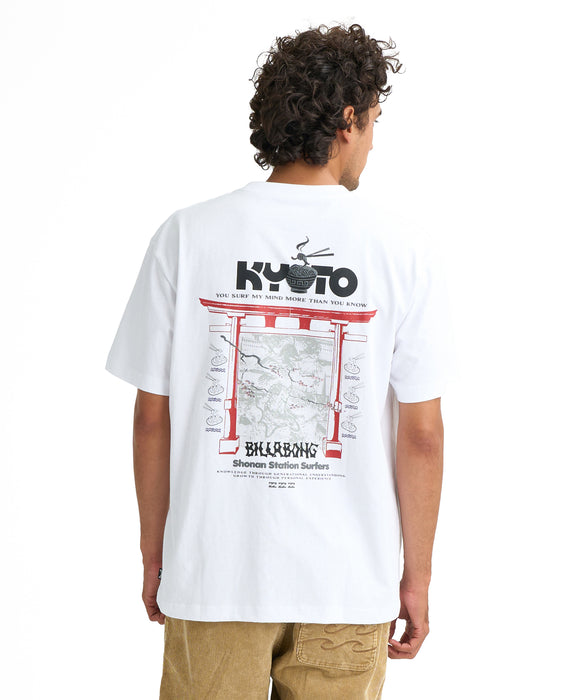 BILLABONG メンズ DESTINATION KYOTO Tシャツ 【2026年春夏モデル】 WHT / L