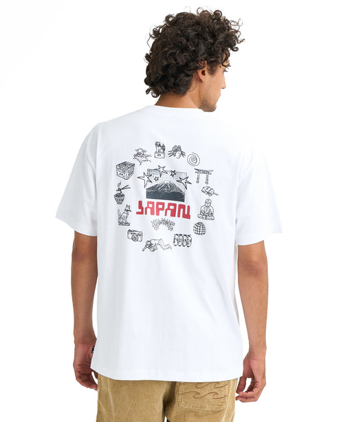 BILLABONG メンズ DESTINATION JAPAN Tシャツ 【2026年春夏モデル】 WHT / XL