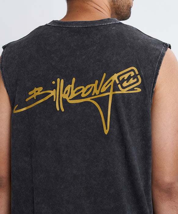 BILLABONG メンズ SCRIPT LOGO タンクトップ 【2026年春夏モデル】 BLK / XL