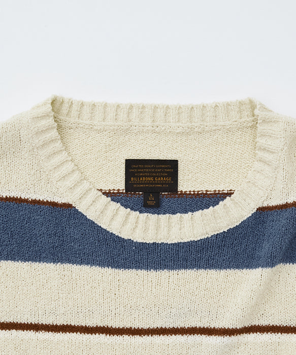 BILLABONG メンズ BOUCLE CREW KINT セーター 【2026年春夏モデル】 CRM / XL