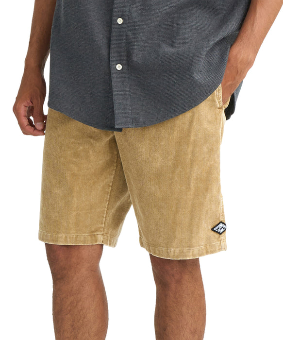 BILLABONG メンズ CORDUROY LAYBACKS ショートパンツ 【2026年春夏モデル】 BEG / XL