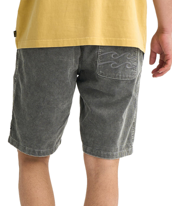 BILLABONG メンズ CORDUROY LAYBACKS ショートパンツ 【2026年春夏モデル】 BLK / XL