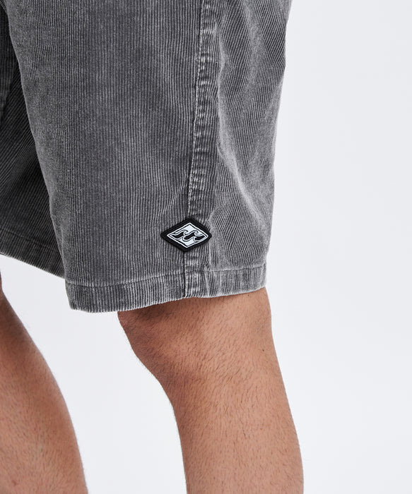 BILLABONG メンズ CORDUROY LAYBACKS ショートパンツ 【2026年春夏モデル】 BLK / XL
