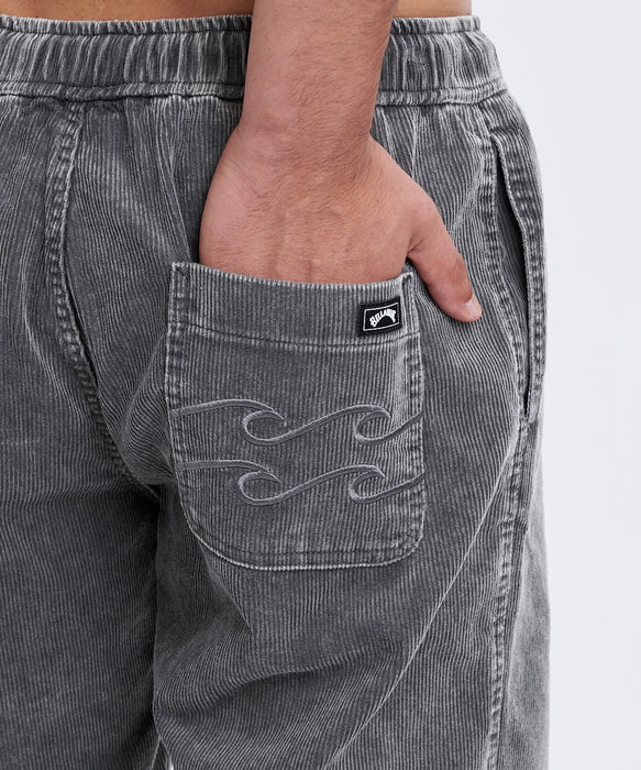 BILLABONG メンズ CORDUROY LAYBACKS ショートパンツ 【2026年春夏モデル】 BLK / XL