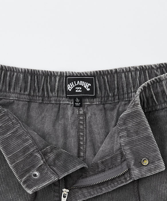 BILLABONG メンズ CORDUROY LAYBACKS ショートパンツ 【2026年春夏モデル】 BLK / XL