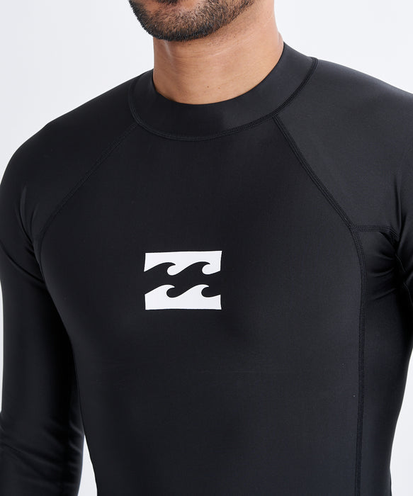 BILLABONG メンズ HI NECK LS 長袖ラッシュガード 【2026年春夏モデル】 BLK / XL