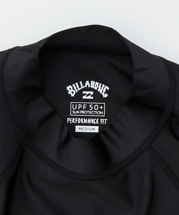 BILLABONG メンズ HI NECK LS 長袖ラッシュガード 【2026年春夏モデル】 BLK / XL