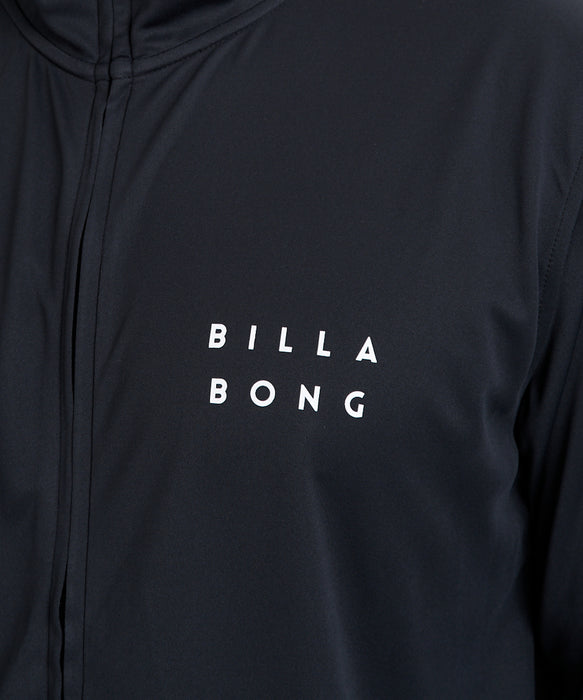 BILLABONG メンズ RASH ZIP THRU ジップラッシュガード 【2026年春夏モデル】 BLK / XL