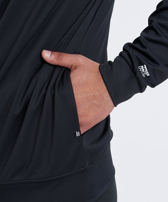 BILLABONG メンズ RASH ZIP THRU ジップラッシュガード 【2026年春夏モデル】 BLK / XL