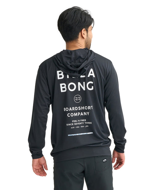 BILLABONG メンズ RASH ZIP HOOD ジップラッシュガード 【2026年春夏モデル】 BLK / XL