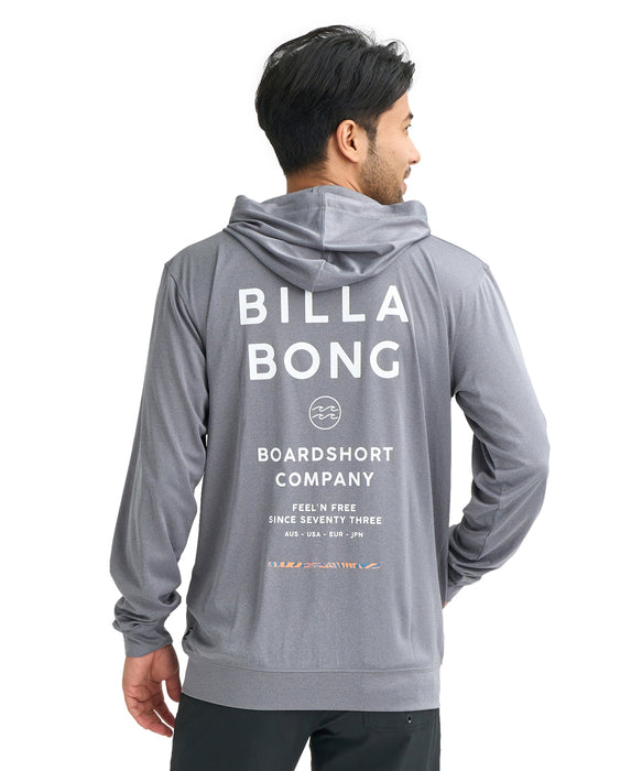 BILLABONG メンズ RASH ZIP HOOD ジップラッシュガード 【2026年春夏モデル】 CGR / L