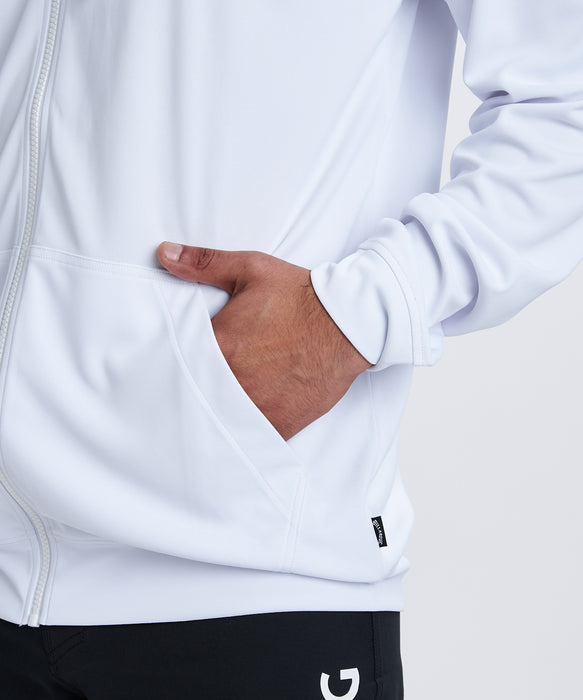 BILLABONG メンズ RASH ZIP HOOD ジップラッシュガード 【2026年春夏モデル】 WHT / XL