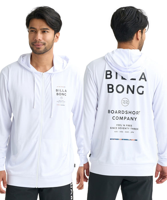BILLABONG メンズ RASH ZIP HOOD ジップフードラッシュガード 【2026年春夏モデル】
