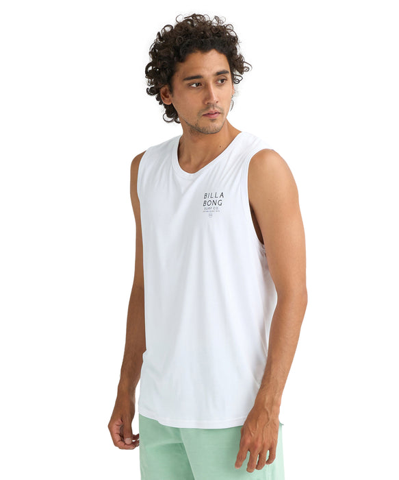 BILLABONG メンズ RASH TANK サーフタンクトップ 【2026年春夏モデル】 WHT / XL